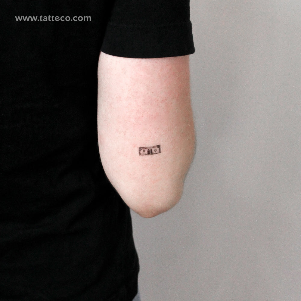Dollar Bill Temporary Tattoo - Set of 3
