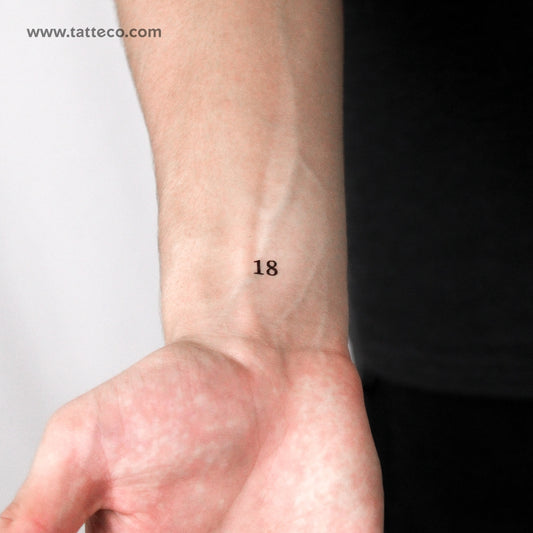 18 Temporary Tattoo - Set of 3