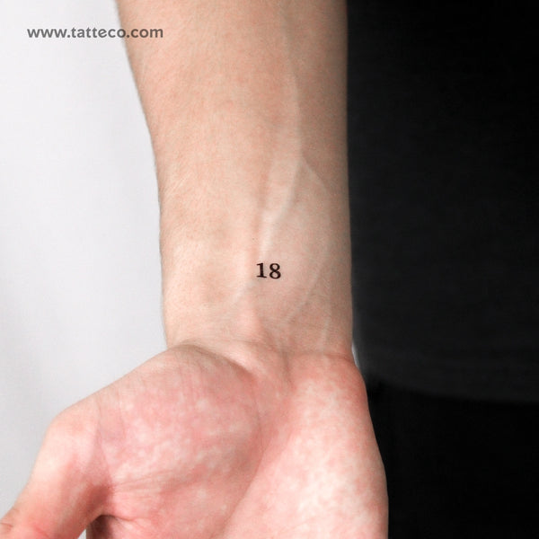 18 Temporary Tattoo - Set of 3
