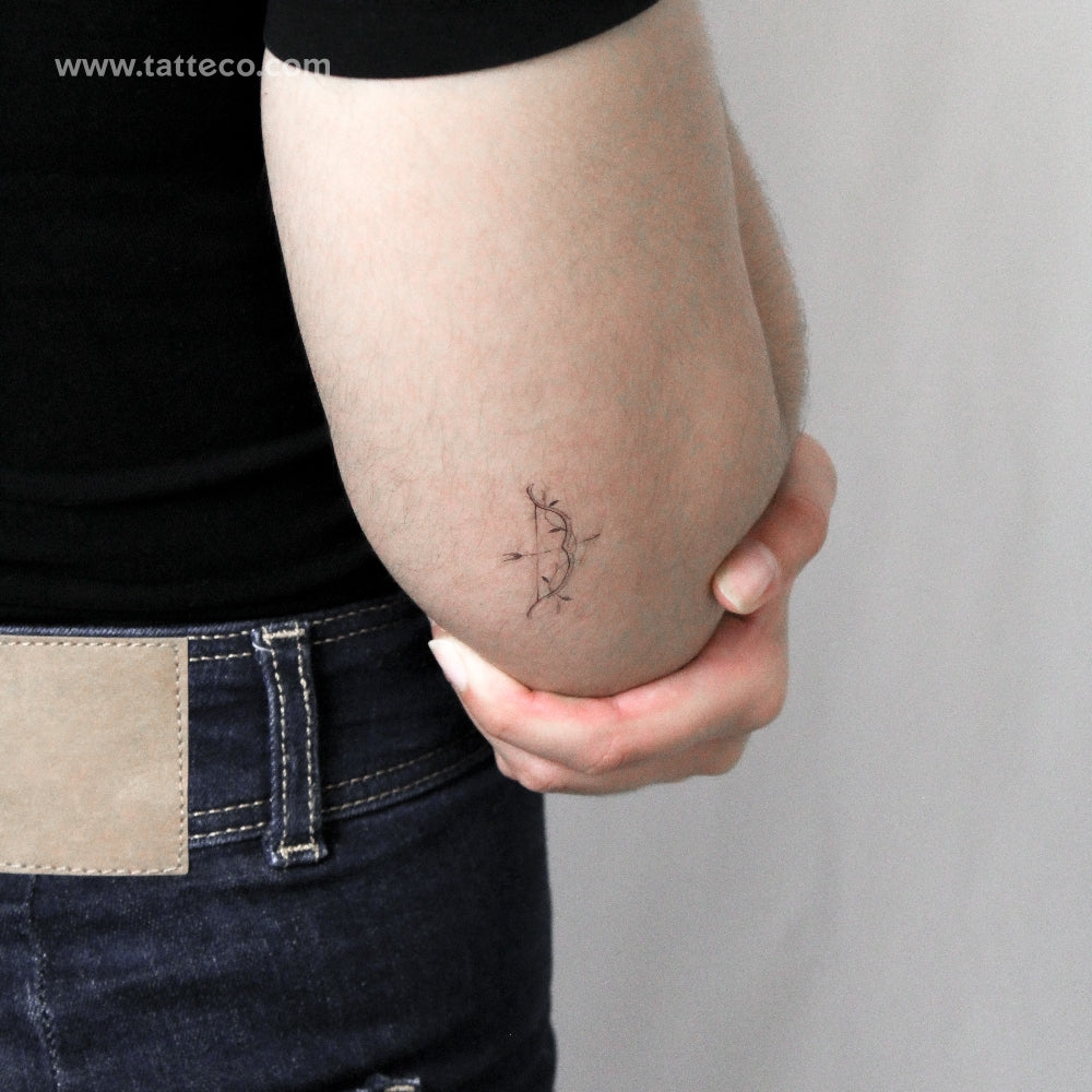 Bow And Arrow By Stefano Mazza Temporary Tattoo - Set of 3