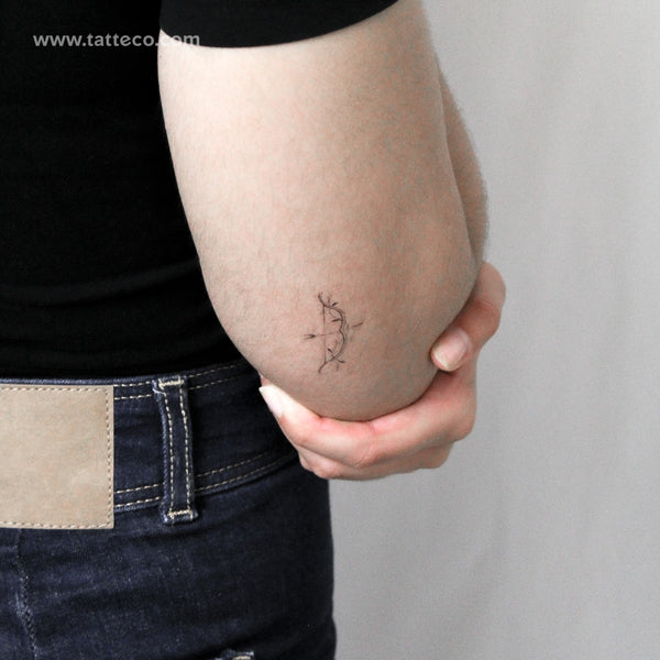 Bow And Arrow By Stefano Mazza Temporary Tattoo - Set of 3