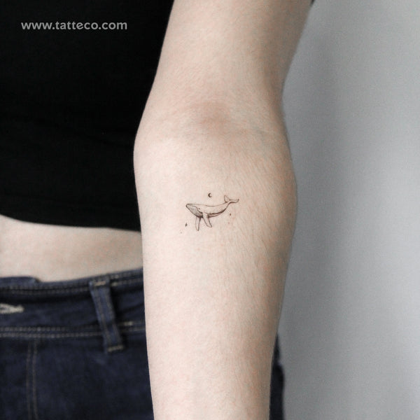 Whale By Stefano Mazza Temporary Tattoo - Set of 3
