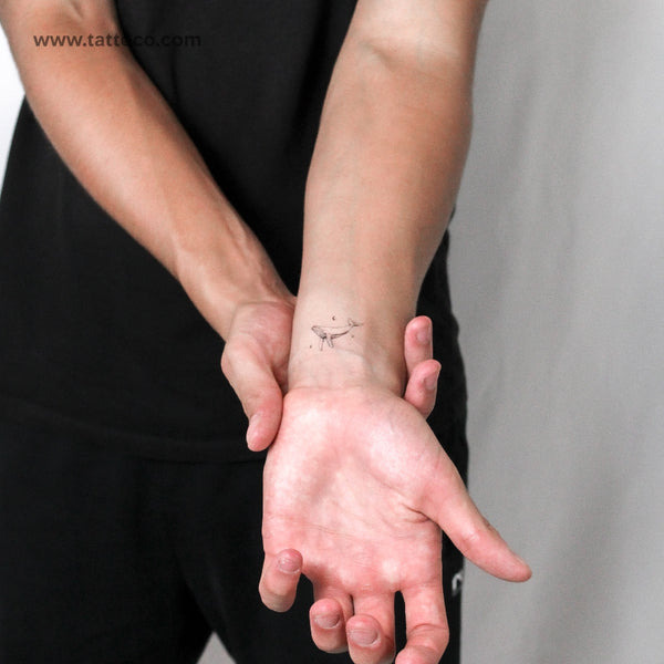 Whale By Stefano Mazza Temporary Tattoo - Set of 3