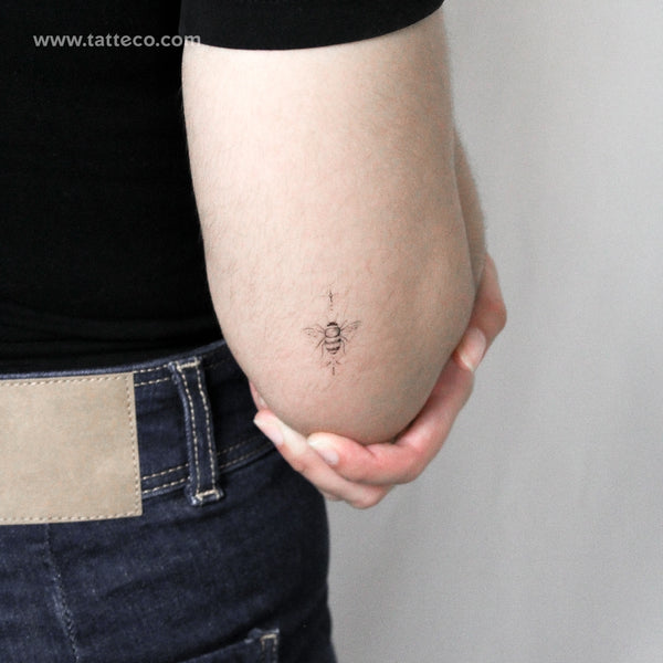 Ornamental Bee By Stefano Mazza Temporary Tattoo - Set of 3