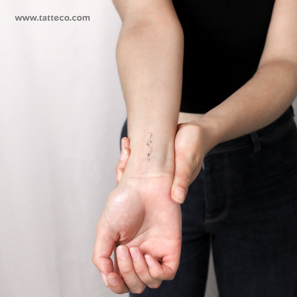 Snake By Stefano Mazza Temporary Tattoo - Set of 3
