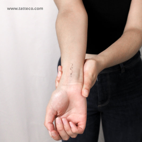 Snake By Stefano Mazza Temporary Tattoo - Set of 3