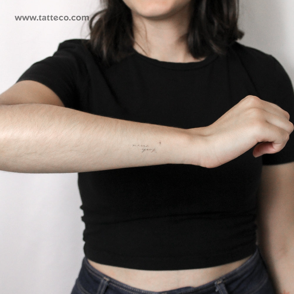 New York By Stefano Mazza Temporary Tattoo - Set of 3