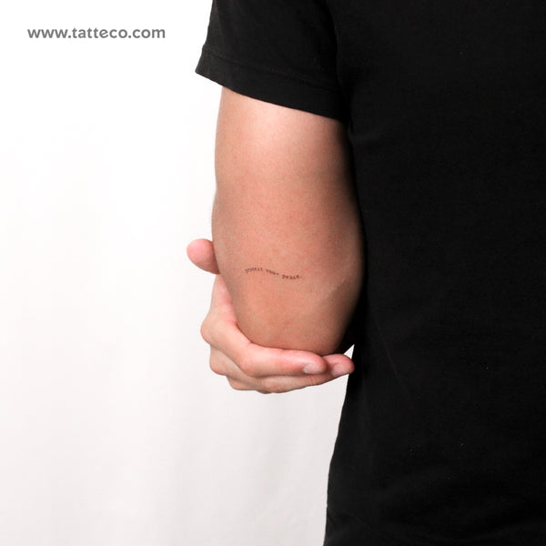 Protect Your Peace By Stefano Mazza Temporary Tattoo - Set of 3