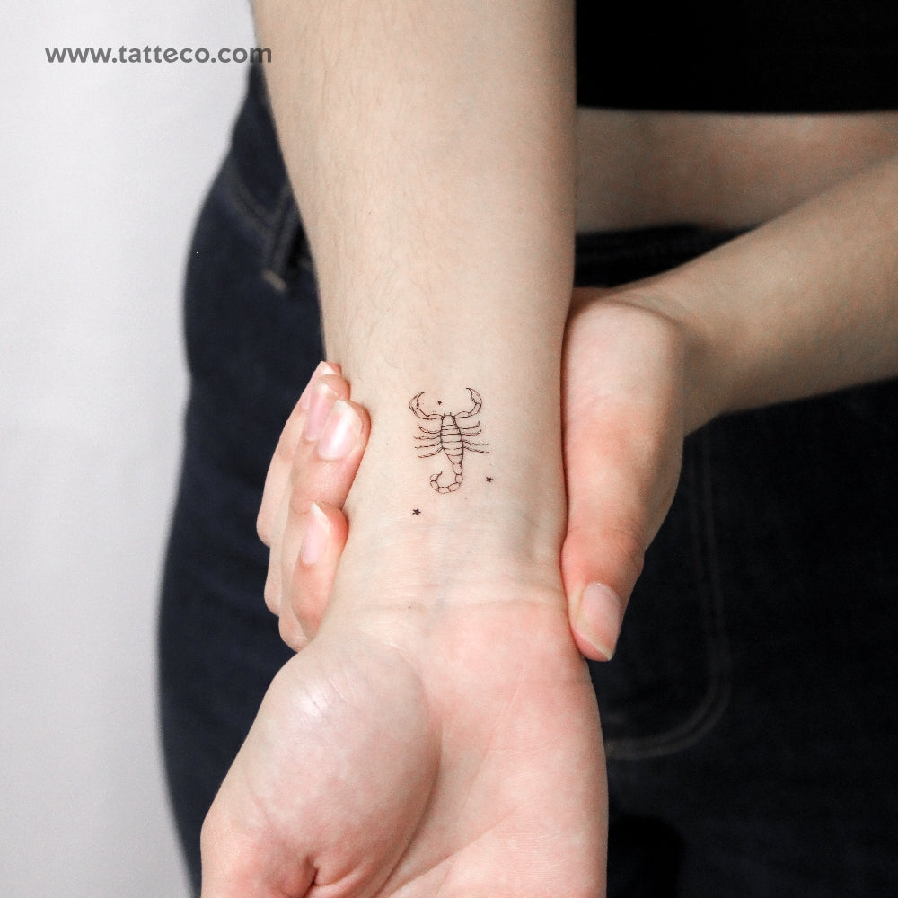 Scorpion By Stefano Mazza Temporary Tattoo - Set of 3