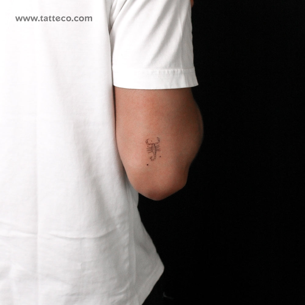 Scorpion By Stefano Mazza Temporary Tattoo - Set of 3
