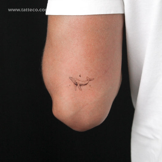 Whale By Stefano Mazza Temporary Tattoo - Set of 3