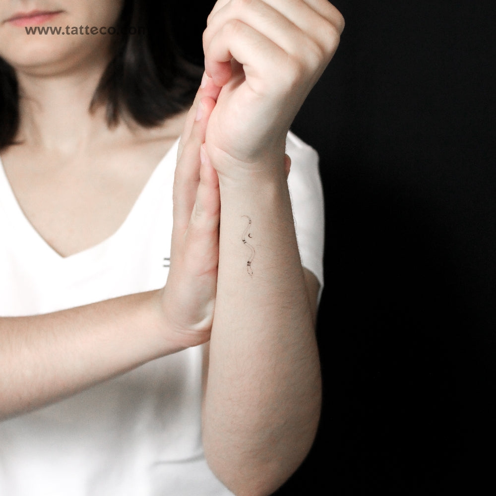 Snake By Stefano Mazza Temporary Tattoo - Set of 3