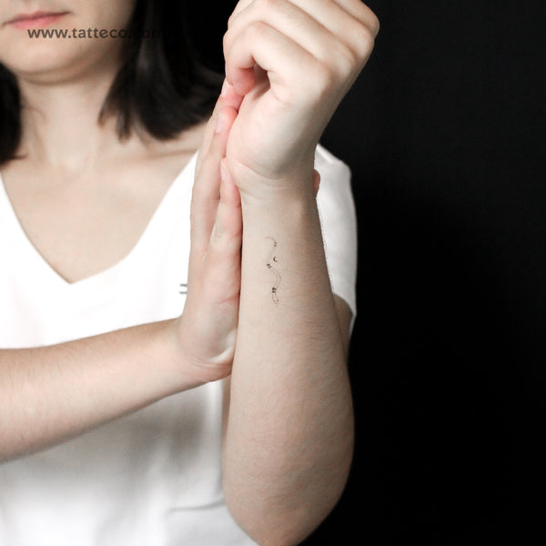 Snake By Stefano Mazza Temporary Tattoo - Set of 3