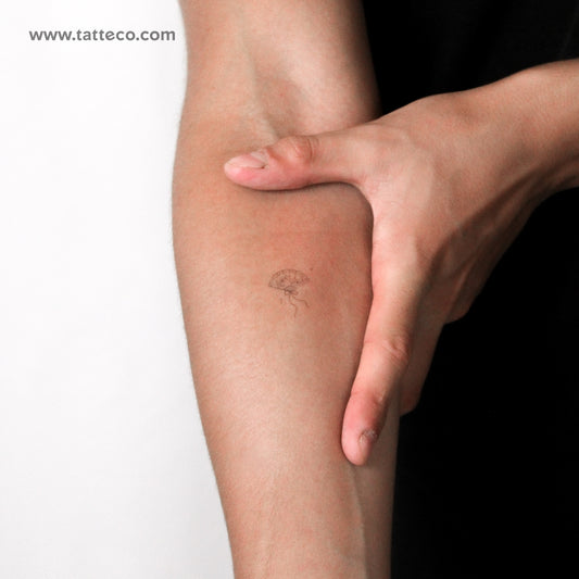 Little Hand Fan By Stefano Mazza Temporary Tattoo - Set of 3