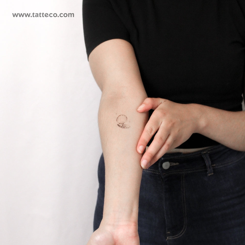 Scallop By Stefano Mazza Temporary Tattoo - Set of 3