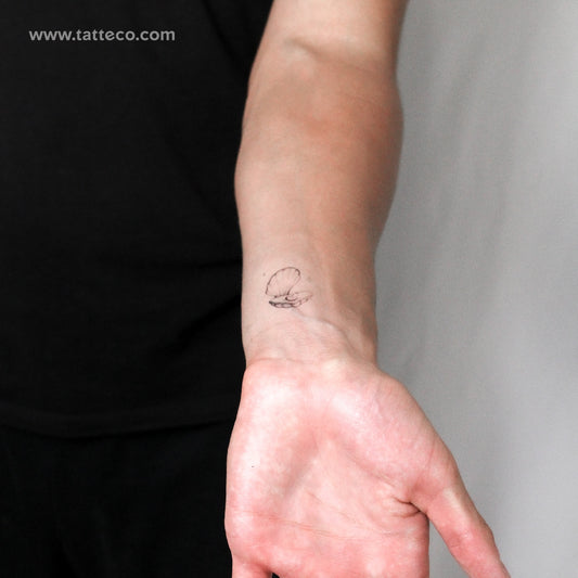 Scallop By Stefano Mazza Temporary Tattoo - Set of 3