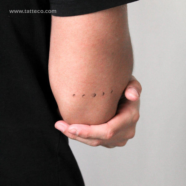 Moon Phases By Stefano Mazza Temporary Tattoo - Set of 3