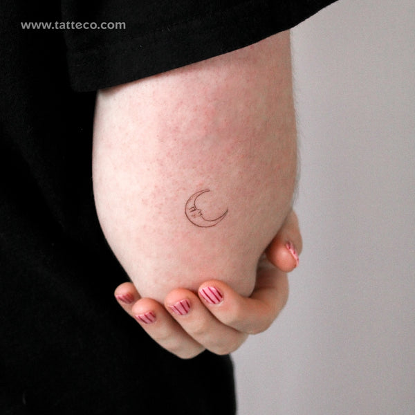Crescent Moon By Stefano Mazza Temporary Tattoo - Set of 3