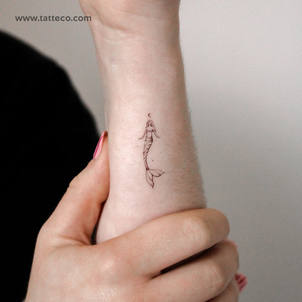 Mermaid By Stefano Mazza Temporary Tattoo - Set of 3