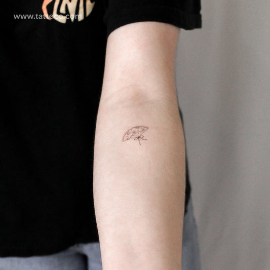 Small Hand Fan By Stefano Mazza Temporary Tattoo - Set of 3