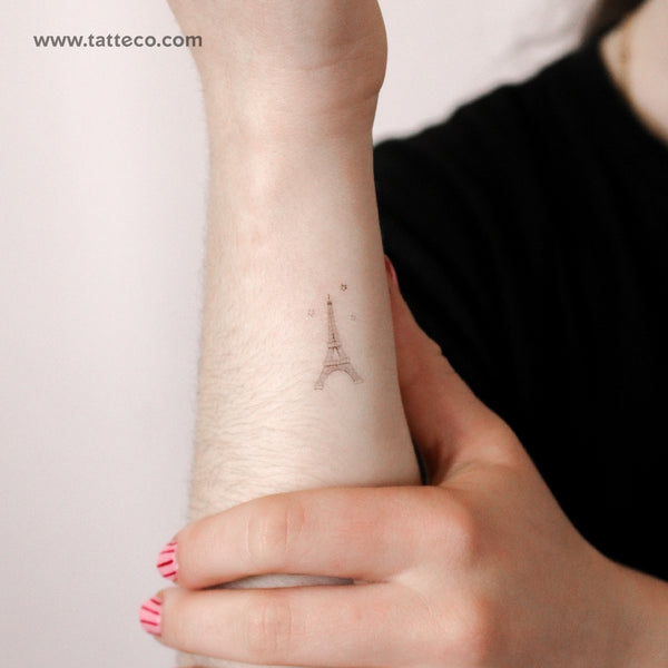 Little Eiffel Tower By Stefano Mazza Temporary Tattoo - Set of 3