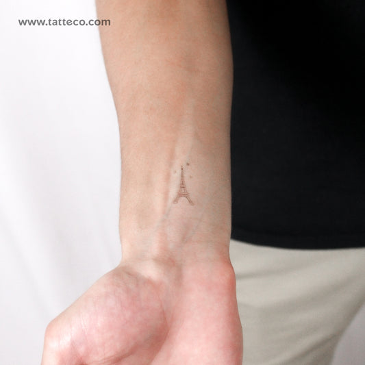 Little Eiffel Tower By Stefano Mazza Temporary Tattoo - Set of 3