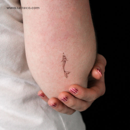 Mermaid By Stefano Mazza Temporary Tattoo - Set of 3