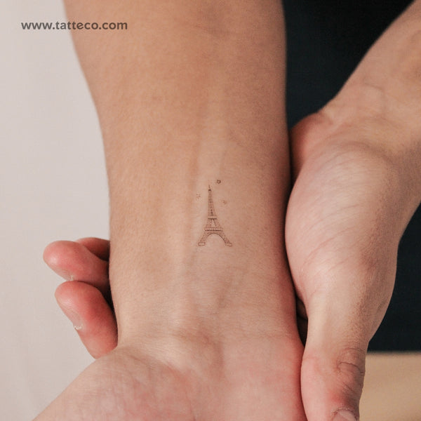 Little Eiffel Tower By Stefano Mazza Temporary Tattoo - Set of 3