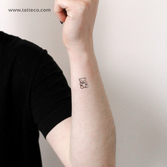 Little Gummy Bear Temporary Tattoo - Set of 3