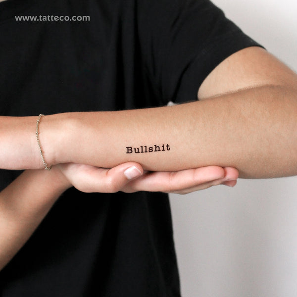 Bullshit Temporary Tattoo - Set of 3