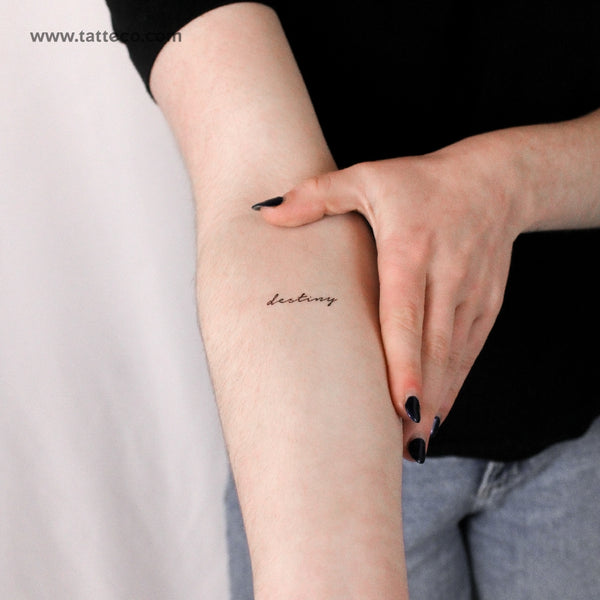 Tatuaje temporal del destino - Juego de 3