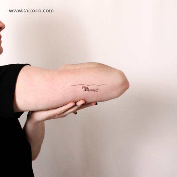 Swimming Underwater Temporary Tattoo - Set of 3