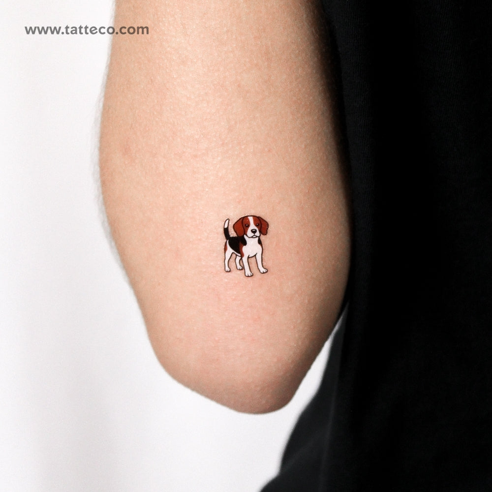 Beagle Temporary Tattoo - Set of 3
