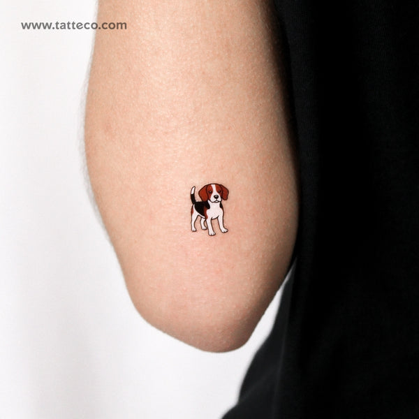 Beagle Temporary Tattoo - Set of 3