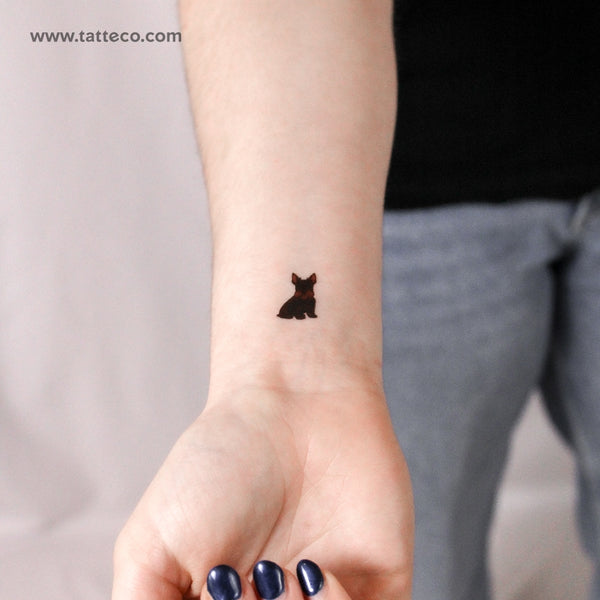 Little Scottish Terrier Temporary Tattoo - Set of 3