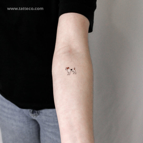 Parson Russell Terrier Temporary Tattoo - Set of 3
