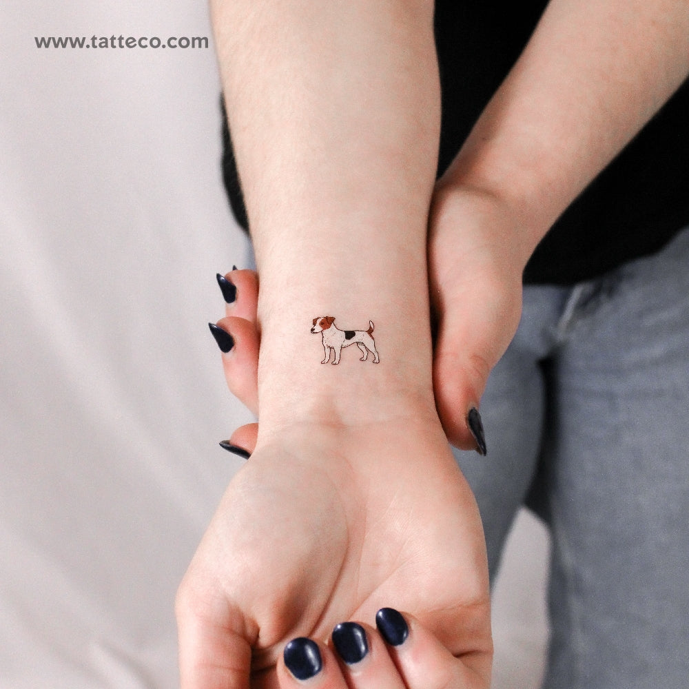 Parson Russell Terrier Temporary Tattoo - Set of 3