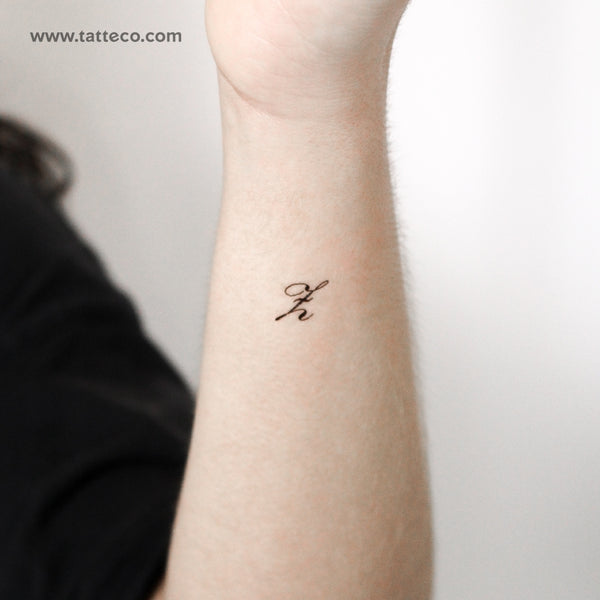 Tatuaje temporal de la letra Z (juego de 3)
