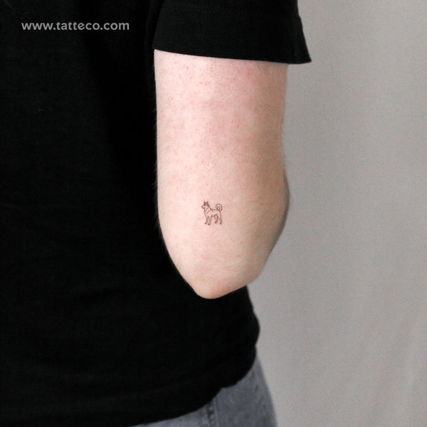 Siberian Husky Temporary Tattoo - Set of 3
