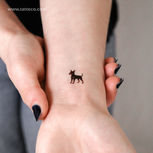 Pinscher Temporary Tattoo - Set of 3