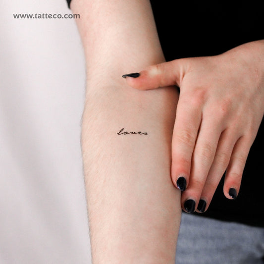 Loves Temporary Tattoo - Set of 3