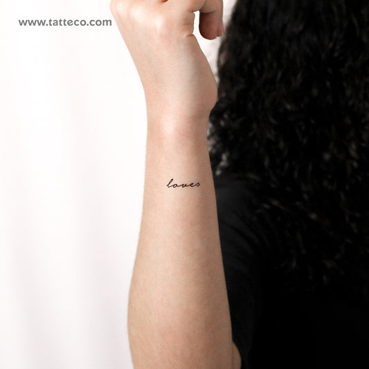 Loves Temporary Tattoo - Set of 3