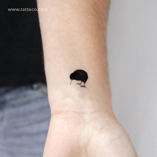Kiwi Bird Temporary Tattoo - Set of 3