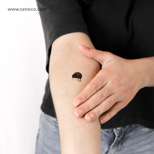 Kiwi Bird Temporary Tattoo - Set of 3