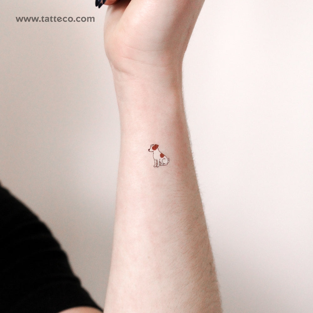 Little Jack Russell Temporary Tattoo - Set of 3