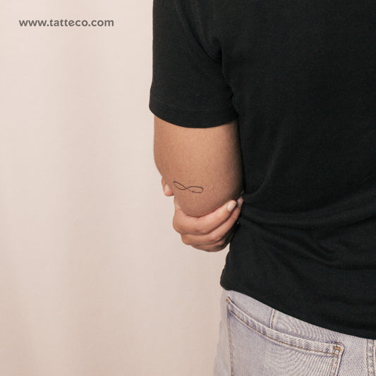Fine Line Infinity Love Semi-Permanent Tattoo - Set of 2