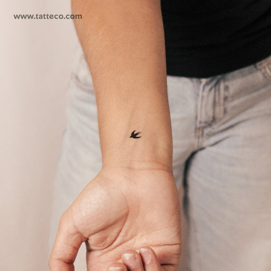 Small Swallow Semi-Permanent Tattoo - Set of 2