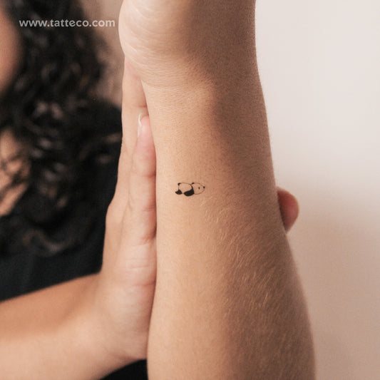 Tired Panda Semi-Permanent Tattoo - Set of 2
