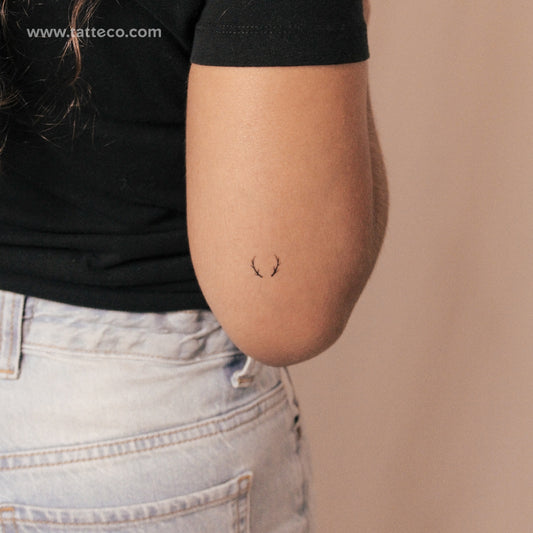 Small Antlers Semi-Permanent Tattoo - Set of 2