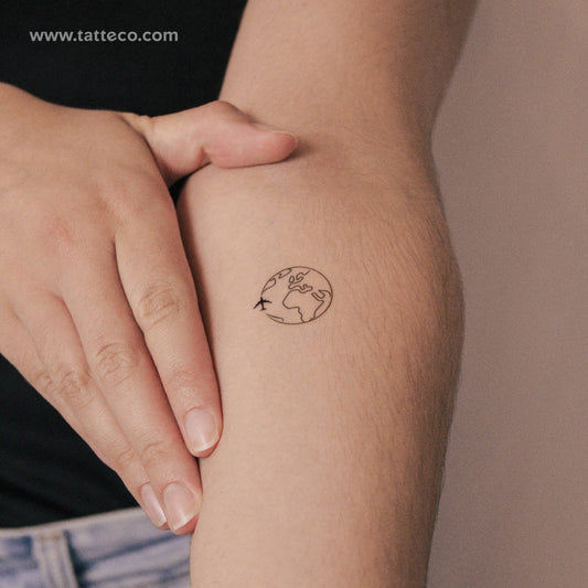 Around The World Semi-Permanent Tattoo - Set of 2